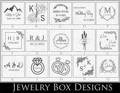 Custom Wedding Ring Box, Engraved Name Wooden Ring Box, Personalized Wedding Ring Bearer, Anniversary Gift, Engrave Ring Box - image2